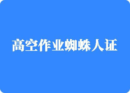 把你的大鸡巴插进来视频网站高空作业蜘蛛人证